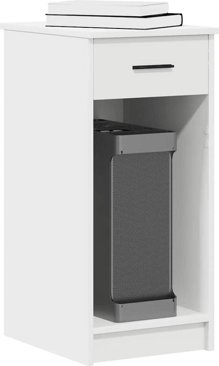 Produktbild VidaXL Computerschrank mit Schublade Weiss 35x45x77 cm PC-Schrank CPU-Ständer (35 x 45 x 77 cm)