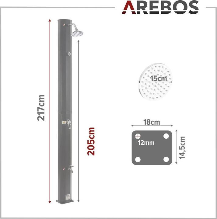 Image du produit Arebos Solardusche
