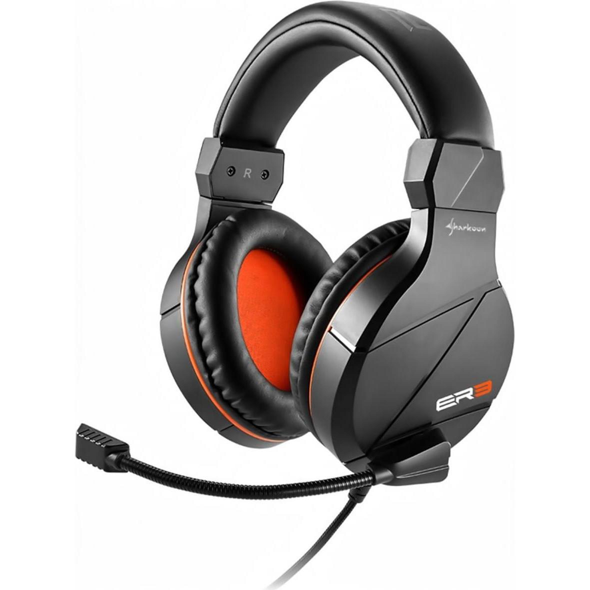 Sharkoon Rush ER3 (Kabelgebunden), Gaming Headset, Schwarz