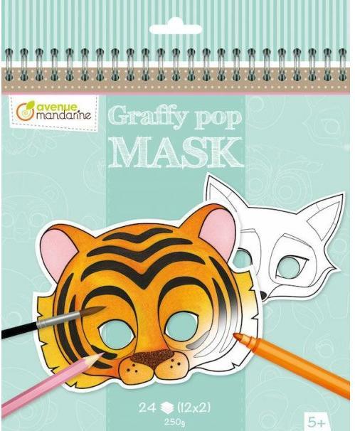 Produktbild Avenue Mandarine Maskenmalbuch Graffy Pop