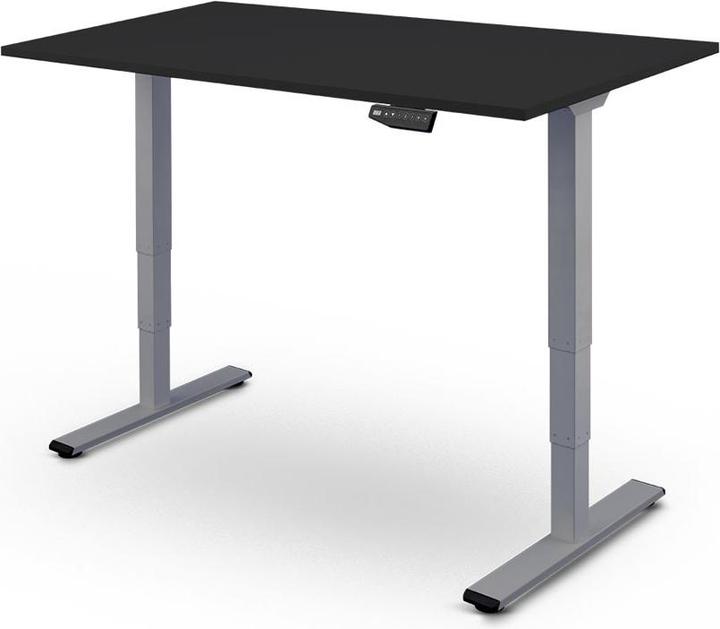 Produktbild Contini höhenverstellbarer Bürotisch 180 x 80 cm schwarz / Gestell grau