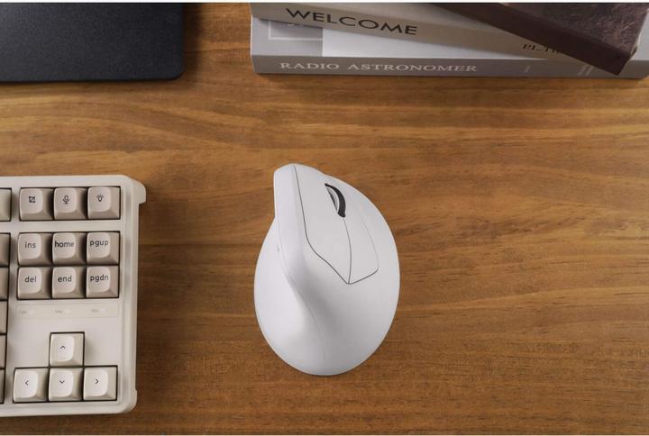 Actual product image Keychron M5 Wireless Mouse, white (Cable, Wireless)