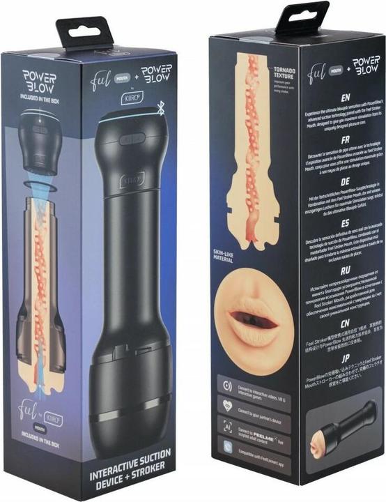 Actual product image Kiiroo Feel Stroker Mouth + PowerBlow Combo