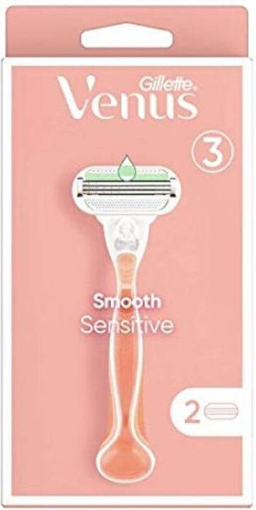 Actual product image Gillette Venus Gillette - Venus Sensitive Smooth - Women's razor + 2 heads (L)