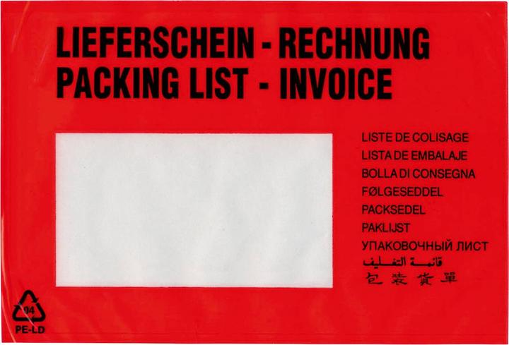 Produktbild Transpak Trans-pak Dokumententaschen Versandtaschen mit 175 x 118 mm C6