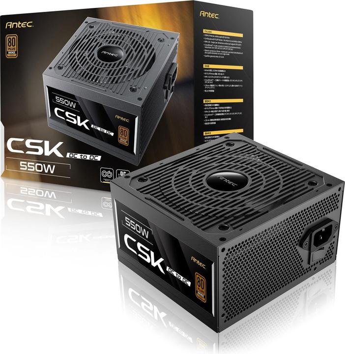 Actual product image Antec 550W CSK550DC EC 80+ BRONZE ATX (550 W)