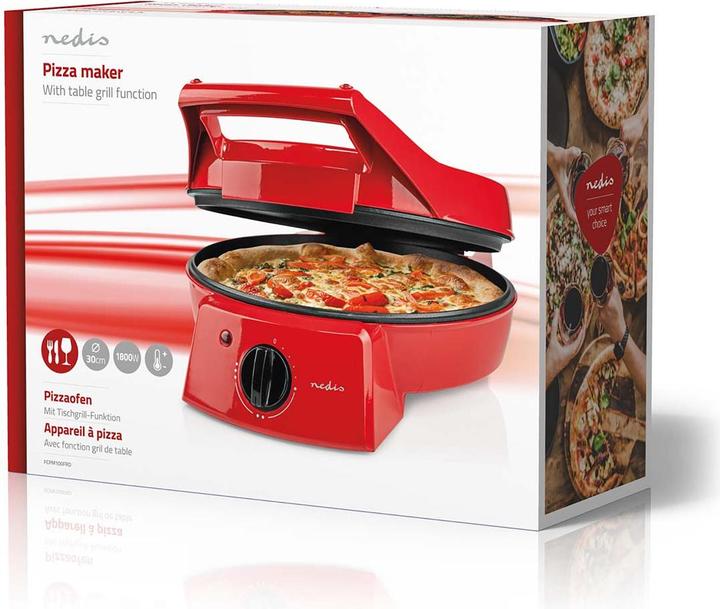Image du produit Nedis FCPM100FRD Machine à pizza, aluminium