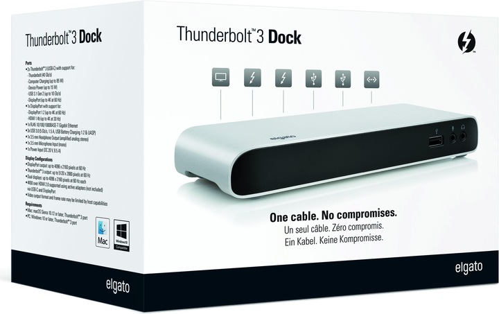 Produktbild Elgato Thunderbolt 3 Dock (USB-A, Thunderbolt, 1 Ports)