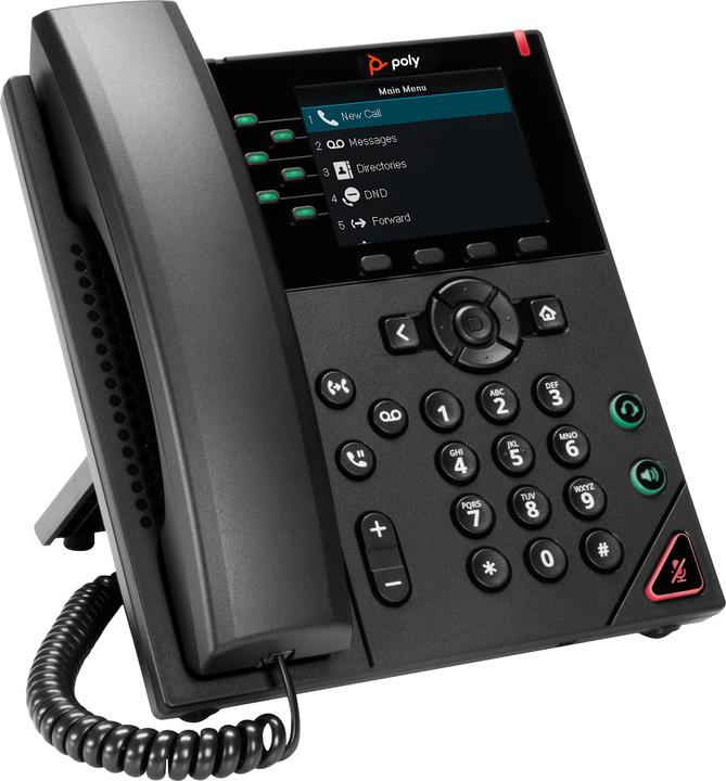 Produktbild Poly VVX 350 6-LINE BIZ-IP-PHONE DUAL 10/100/1000 ETHERNET-NO PSU