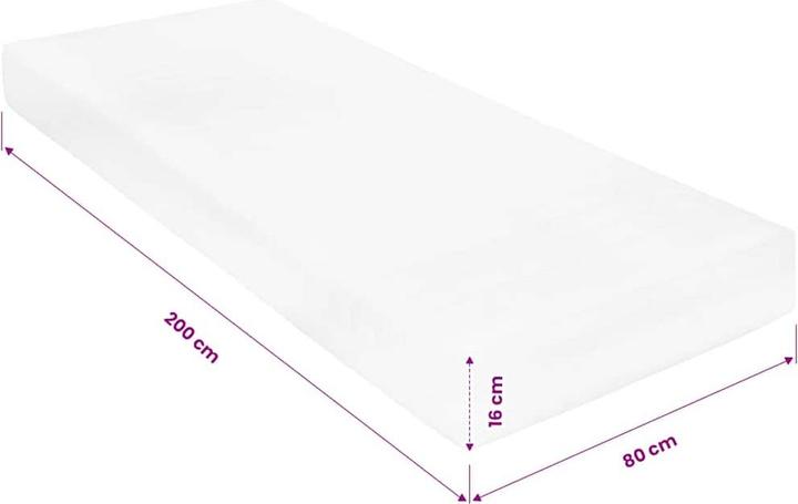 Actual product image vidaXL Matratze (Foam core, 200 x 200 cm)