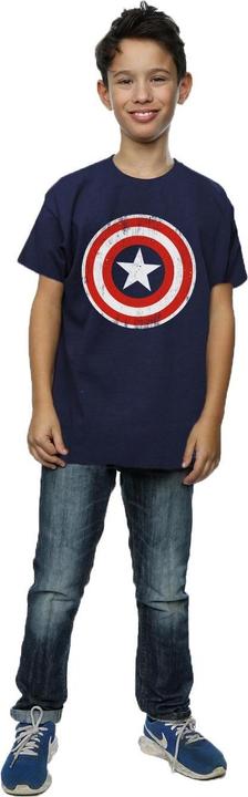 Immagine prodotto Captain America Cracked Shield Maglietta Ragazzi (140, 146)