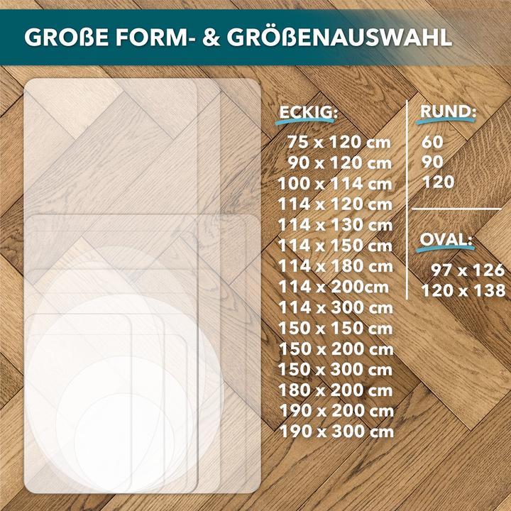 Produktbild Karat Bodenschutzmatte Polycarbonat (75 x 120 cm)