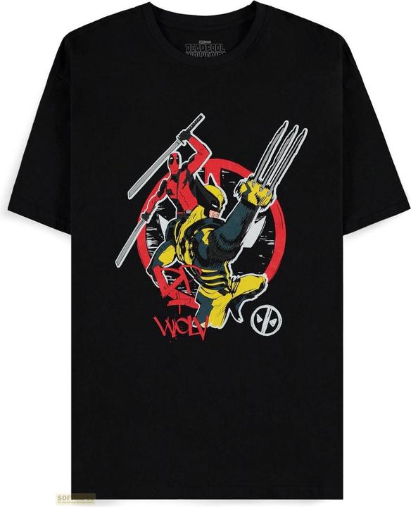 Actual product image Difuzed Deadpool - DP+ Wolvie - Men's Short Sleeved T-shirt - XL (XL)