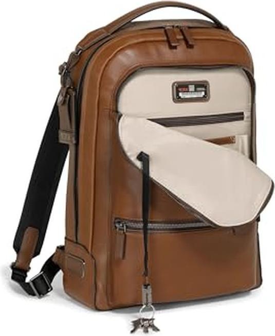 Actual product image Tumi Harrison Bradner Leather Backpack