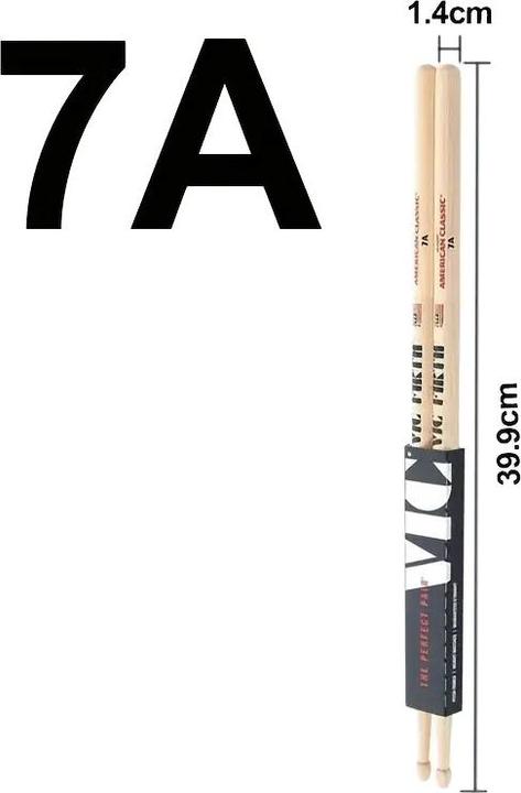 Produktbild Vic Firth 2 Paar Drumsticks 7A Hickory