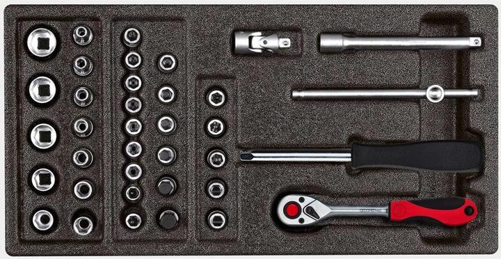 Gedore Red red R22150006 Steckschlüssel-Satz 1/4" 2/6 CT-Modul 37-teilig (1/4")