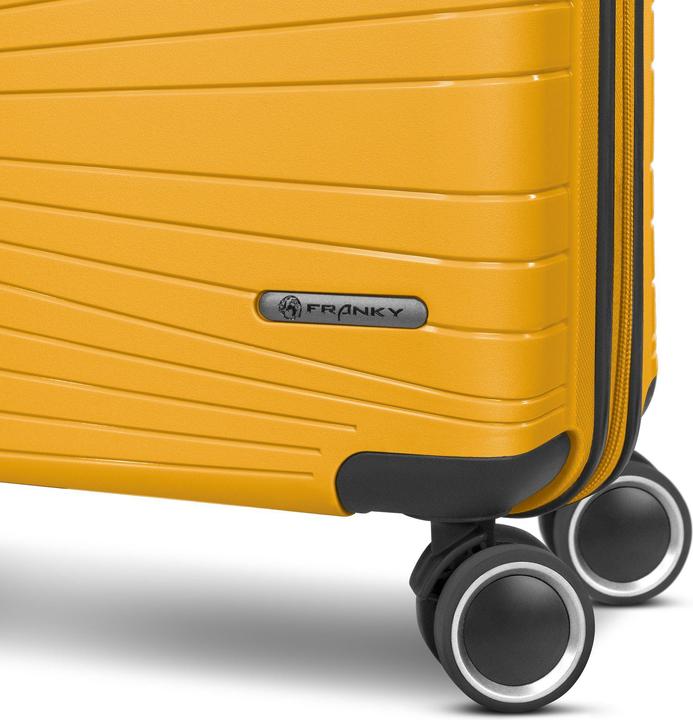 Immagine prodotto Franky Dallas 3.0 4 Rollen Kofferset 3-teilig mit Dehnfalte (188 l)