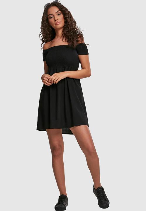 Actual product image Urban Classics Ladies Smoked Off Shoulder Dress (S)