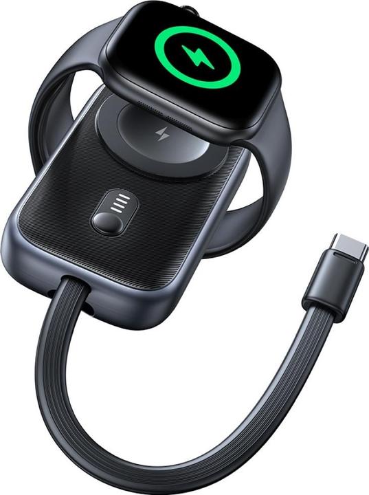 Actual product image Usams Inductive charger for Apple Watch CD245 2-in-1 with 1200mAh powerbank + USB-C cable tarnish (5 W)