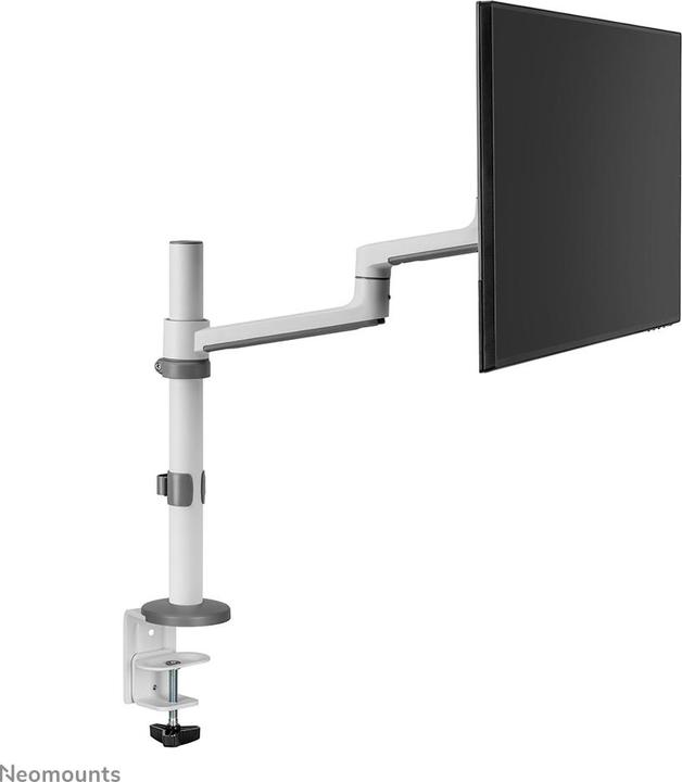 Produktbild Neomounts Tischhalterung 100x100 -8kg 17-27"/h?v/neig/schwenk/Klemme/wei? (Tisch, 27.01")