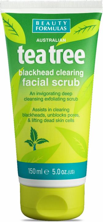 Produktbild Beauty Formulas Tea Treeackhead Peeling Facial Scrub Cleansing Face Scrub 150Ml (Reinigungspeeling, 150 ml)