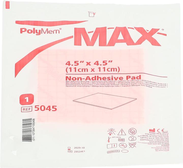 Actual product image PolyMem MAX Superabsorber 11x11cm n Adh st 10 pcs