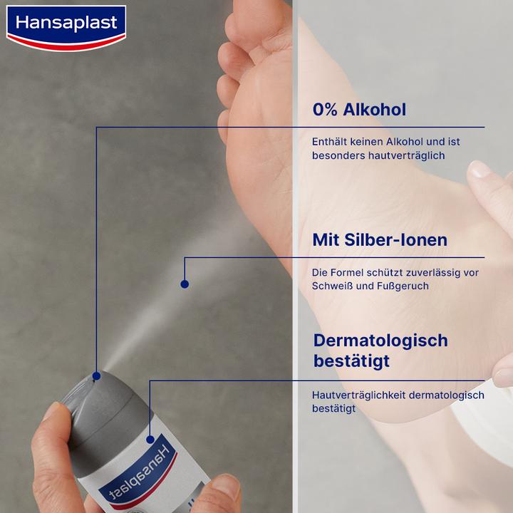 Produktbild Hansaplast Fussspray Silver Active (Fussdeodorant & -puder, 150 ml)