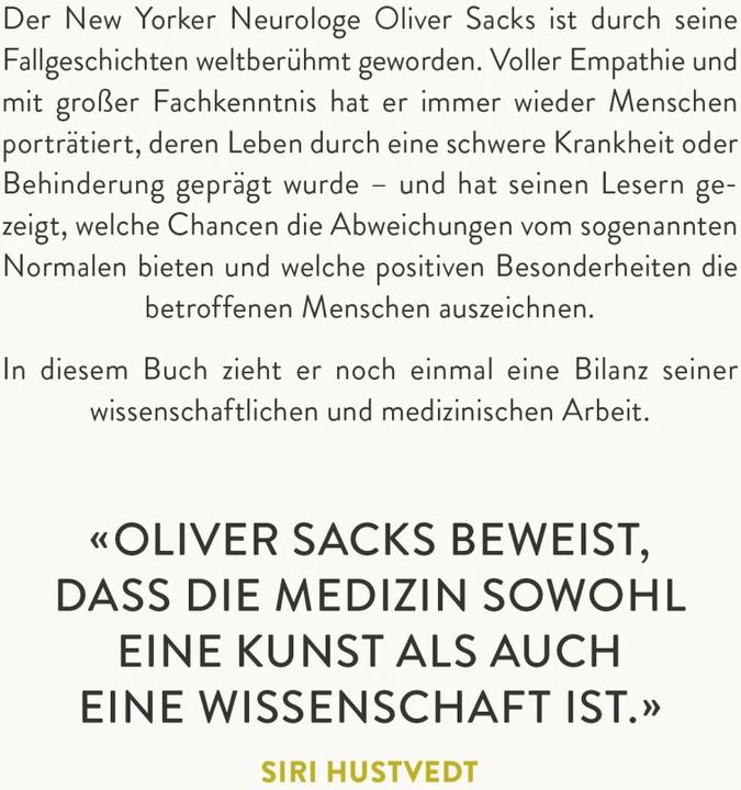 Produktbild Der Strom des Bewusstseins (Deutsch, Oliver Sacks, 2017)