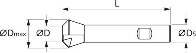Actual product image Countersink 45° Weldon shank