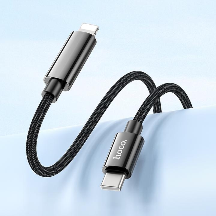 Actual product image Hoco U125 PD27W USB-C to Lightning charging cable 1.2 metres (1.20 m, 27 W)