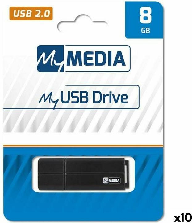 Image du produit MyMedia USB Pendrive Schwarz 8 GB (8 Go, USB-A)