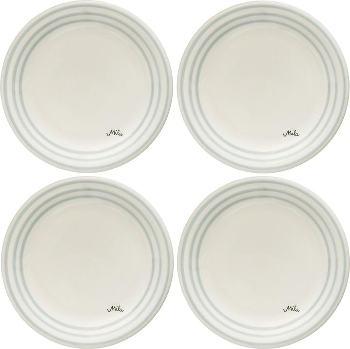 Immagine prodotto Mila Piatti da colazione e da dessert Scandinavo Grigio 4 pezzi (4 x, 22 cm)