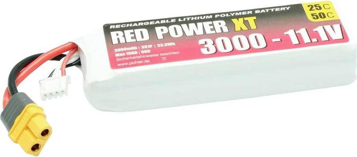 Actual product image Red Power RD XT 3000 S3 - Battery pack, Li-Polymer, 11.1 V, 3000 mAh - Battery - 3,000 mAh (11.10 V, 3000 mAh)