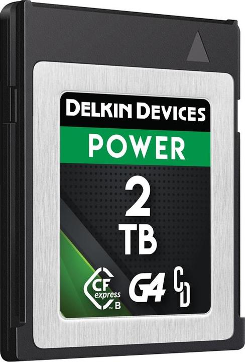 Produktbild Delkin POWER Cfexpress Type B G4 2TB R:300MB/s W:1490MB/s (2000 GB, CFexpress Typ B)
