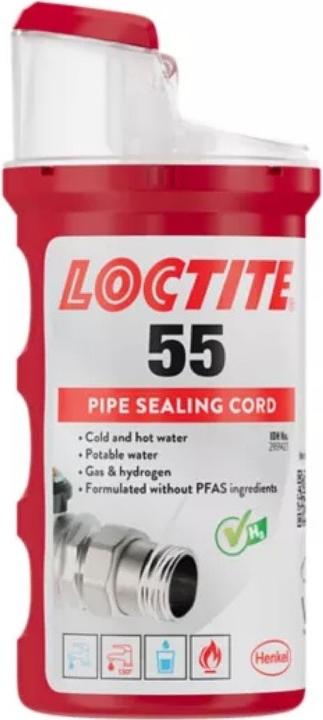 Productafbeelding Loctite Draadafdichting schroefdraad 55 (0.13 kg, Wit, 160 ml)