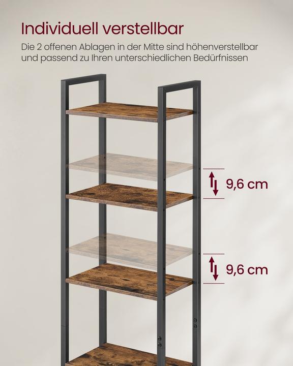 Image du produit Vasagle Regal mit 4 Ablagen (40 x 24 x 159,5 cm)