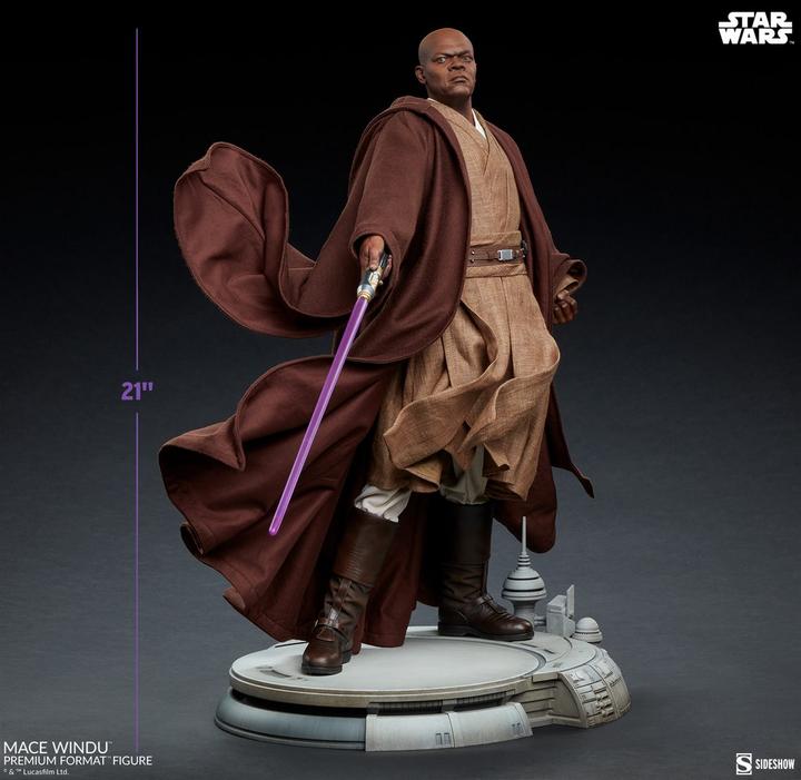 Actual product image Sideshow Star Wars Episode III statuette Premium Format Mace Windu 53 cm