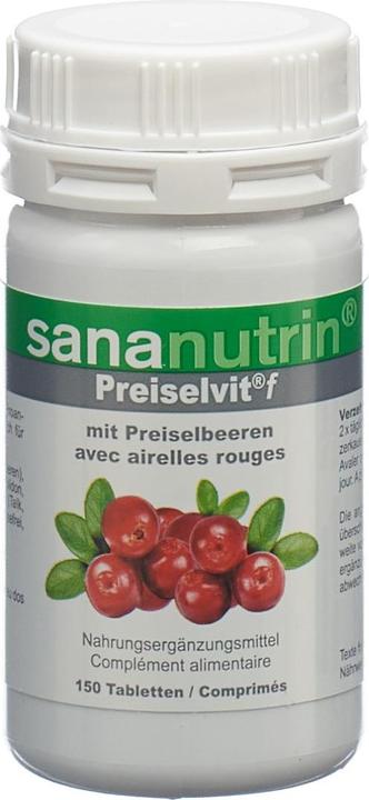 Actual product image Sananutrin f Cranberry Concentrate with Vit. C 1 (150 Piece, Pills, 98 g)