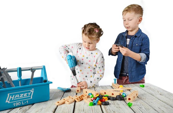 Produktbild HAZET Kinderspielzeug Werkzeugsatz JUNIORTOOL1 ∙ Anzahl Werkzeuge: 61