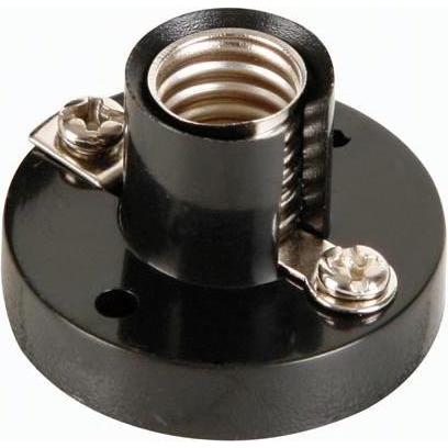 Velleman AC-LAMPENFASSUNG, SCHWARZ, E10, Aktive Bauelemente, Schwarz