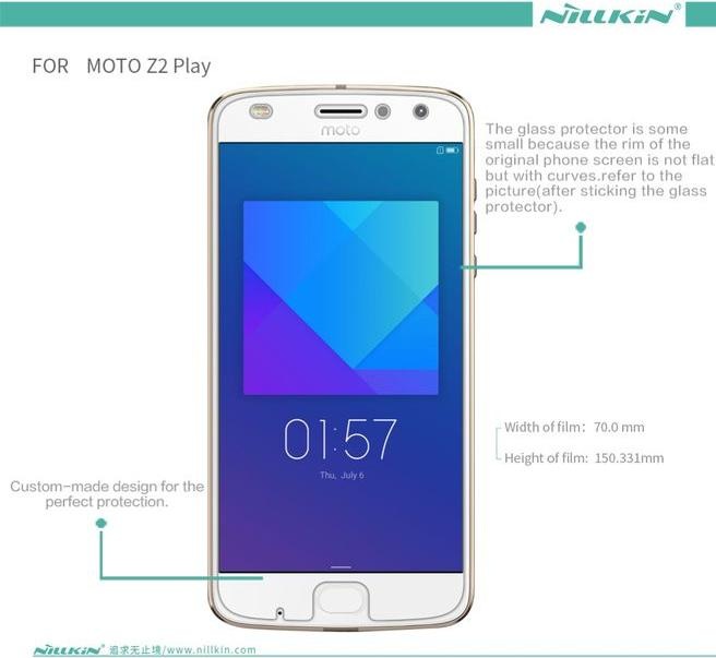 Actual product image Nillkin Super Clear Series (1 Piece, Motorola Moto Z2 Play)