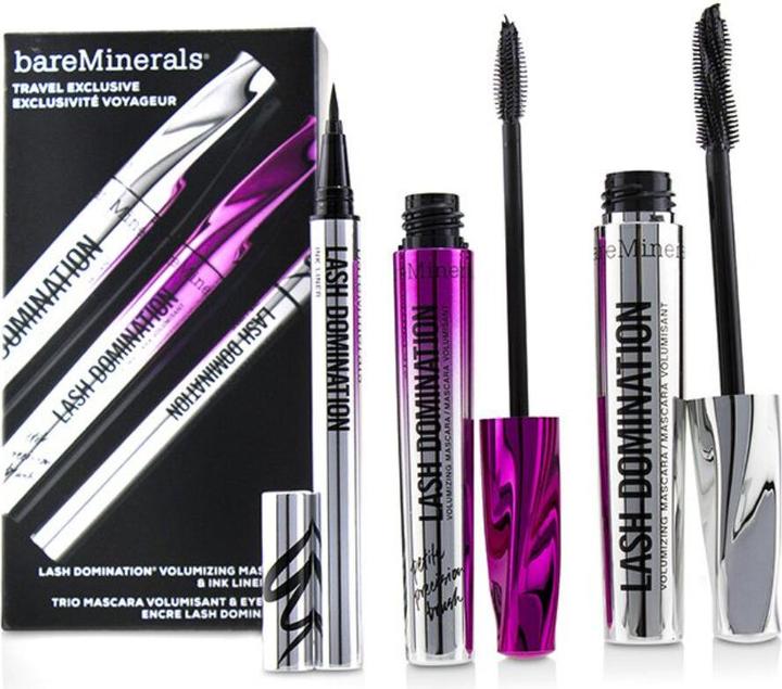 Actual product image Bare Minerals Bareminerals Travel Exclusive Set With Lash Domination Volumizing Mascara Intense Black 8.5 Ml, Lash