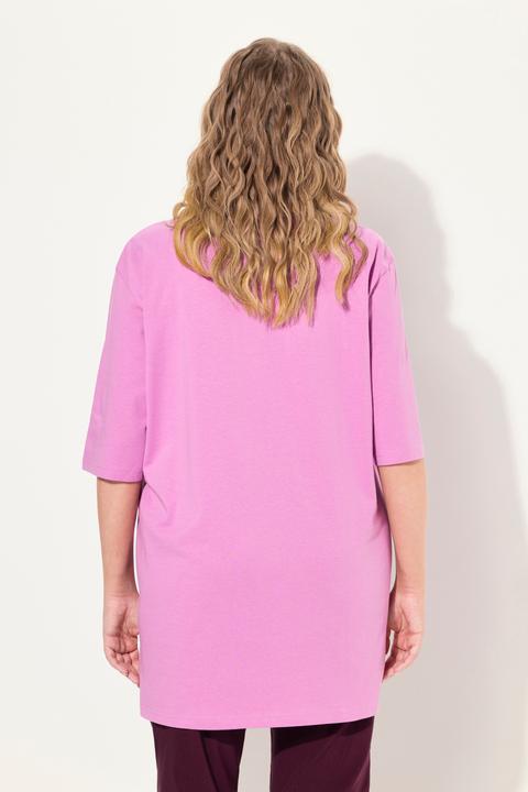 Actual product image Ulla Popken Basic Round Neck Short Sleeve Relaxed Fit Tee (46, 48)