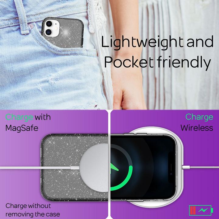 Image du produit Nalia Coque Paillettes (Apple iPhone 12 Pro, Apple iPhone 12)