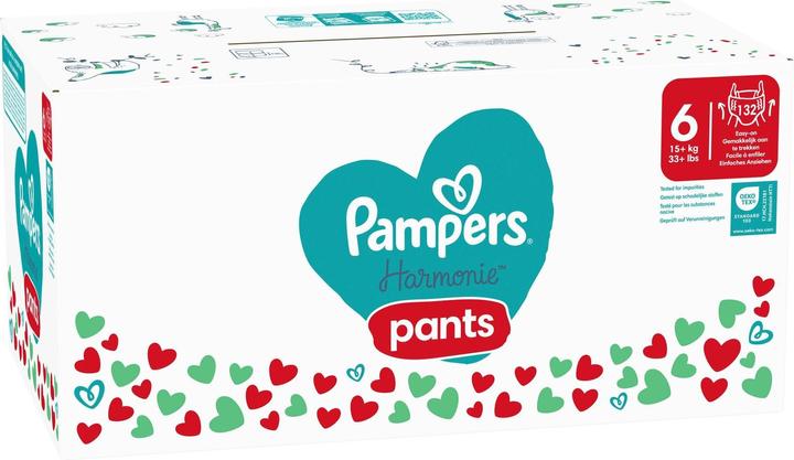 Actual product image Pampers Harmonie Pants (Size 6, Monthly box, 132 Piece)