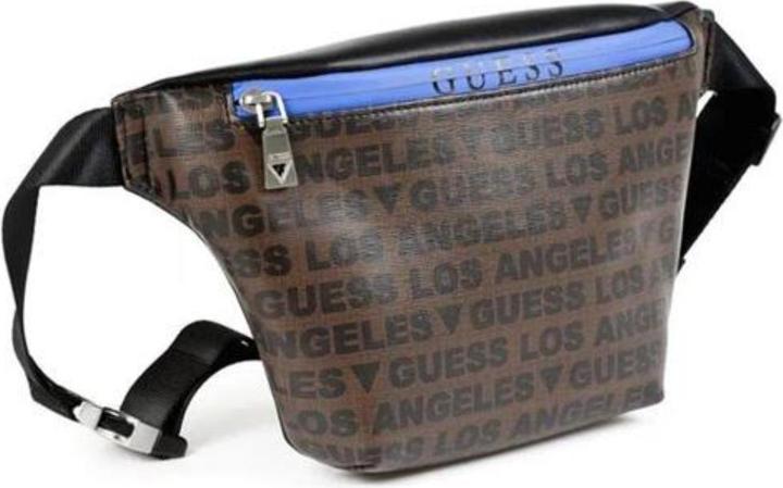 Guess Dan, Textile Fanny Pack, Bum, Black/Brown, For Men