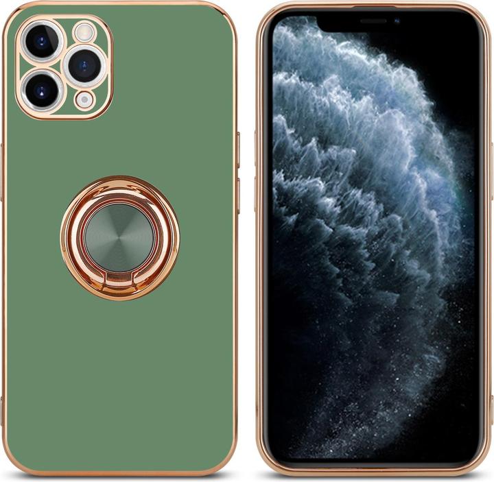 Produktbild Cadorabo Hülle für Apple iPhone 11 PRO MAX im TPU mit Kameraschutz und Ring LM089 Style (Apple iPhone 11 Pro Max)