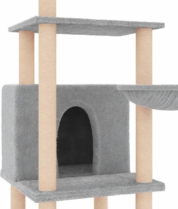 Actual product image vidaXL Kratzbaum (132 cm, Light grey)