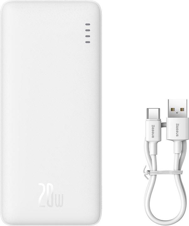 Actual product image Baseus Airpow 10000mAh 20W powerbank (white) (10000 mAh, 20 W, 37 Wh)