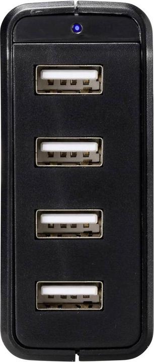 Actual product image Voltcraft UC-4AXX001 USB charger 24 W indoor area Output current (max.) 4.8 A (24 W, 4 ports)